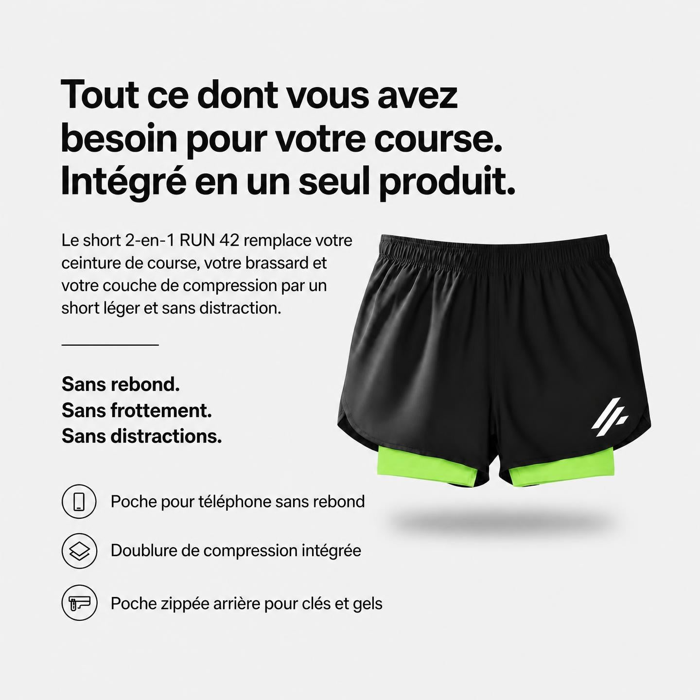 Short running 2-en-1