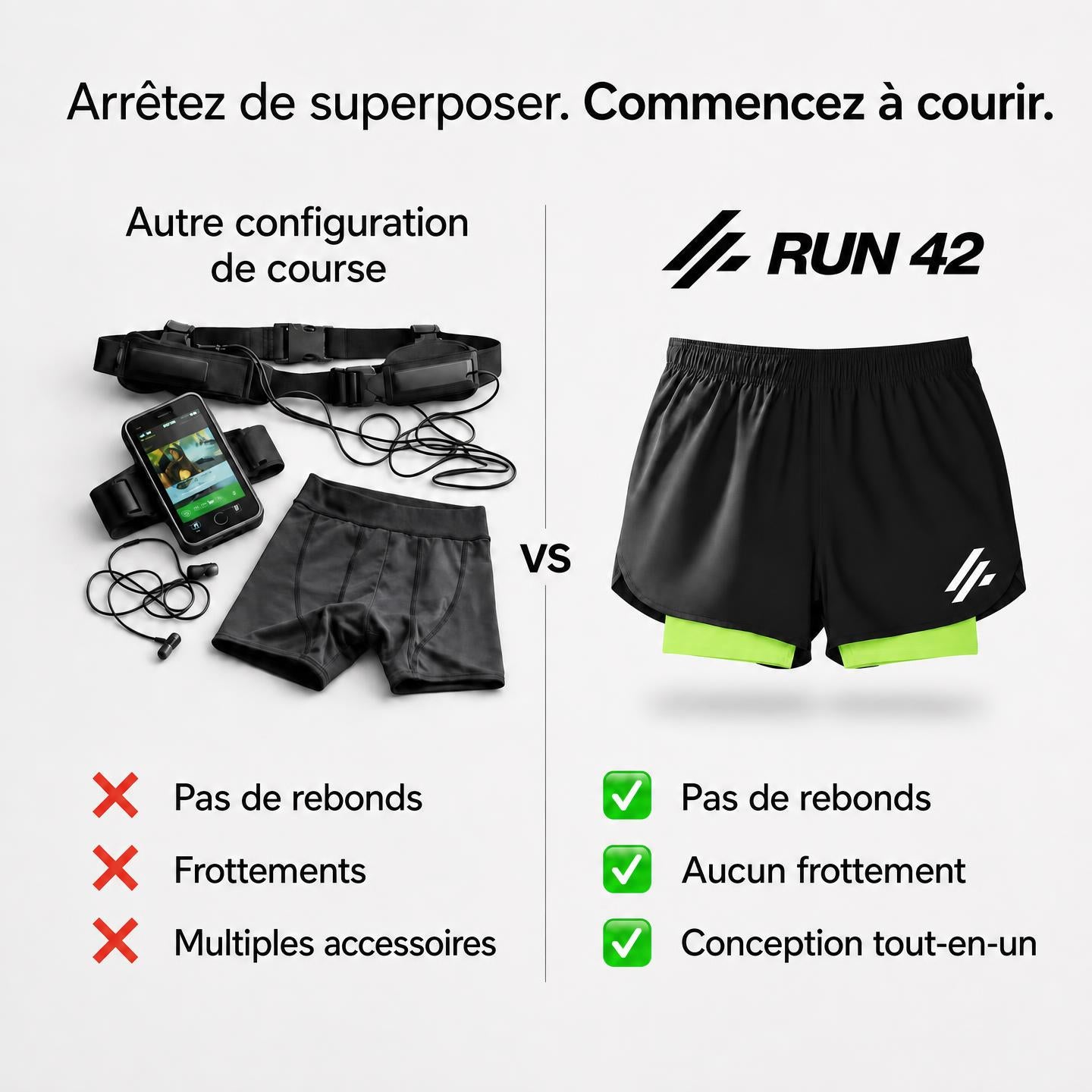 Short running 2-en-1
